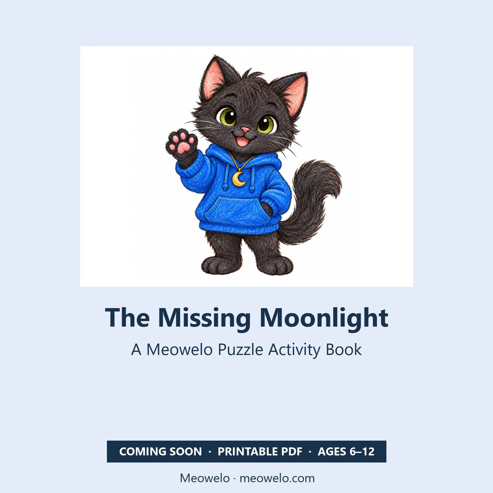 Temporary cover of The Missing Moonlight: A Meowelo Puzzle Activity Book