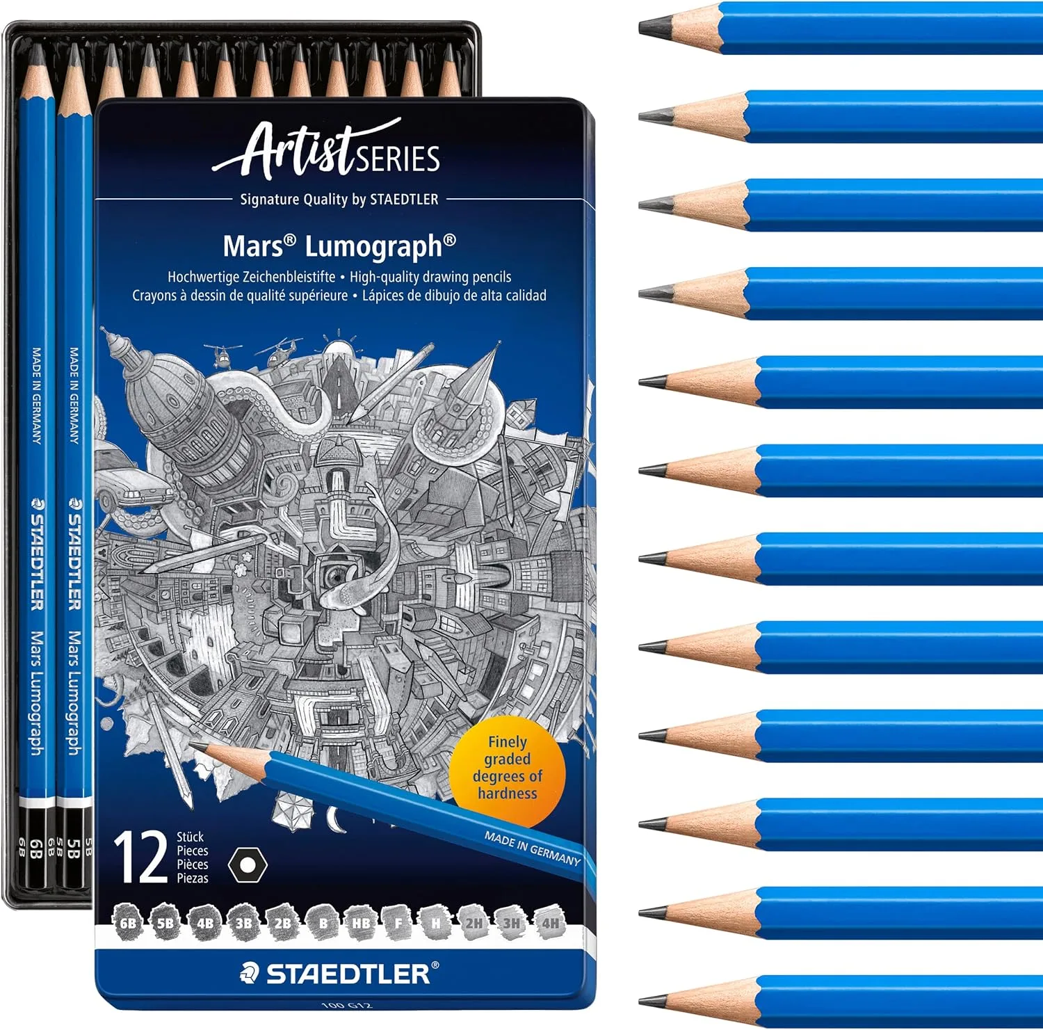Staedtler Mars Lumograph pencils