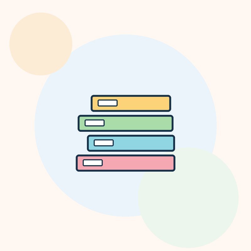 A stack of four colorful coloring books with blank labels