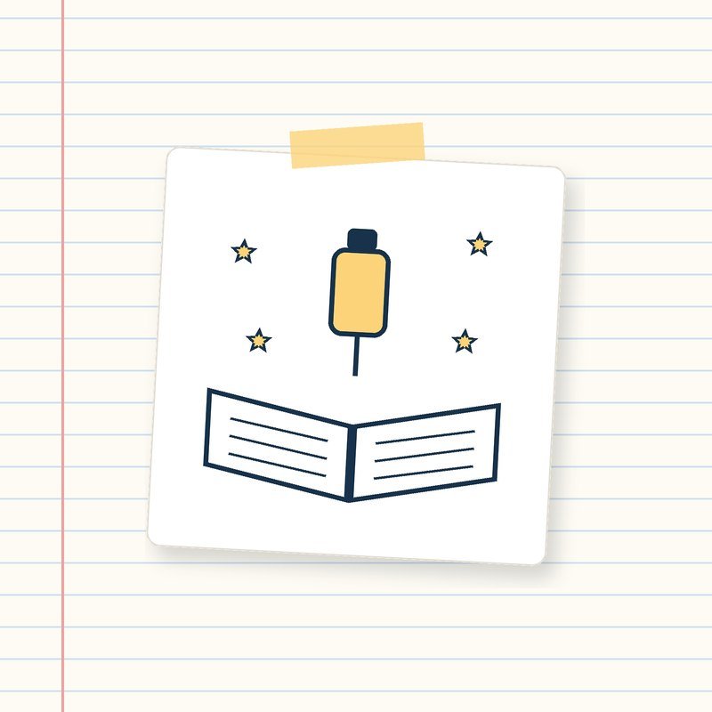 An open book under a warm lantern surrounded by small yellow stars