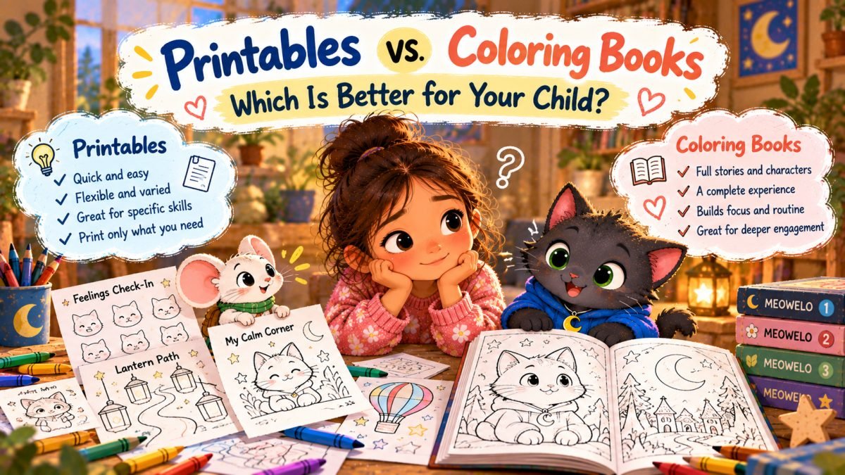 Printables vs. Coloring Books: Which Is Better for Your Child?
