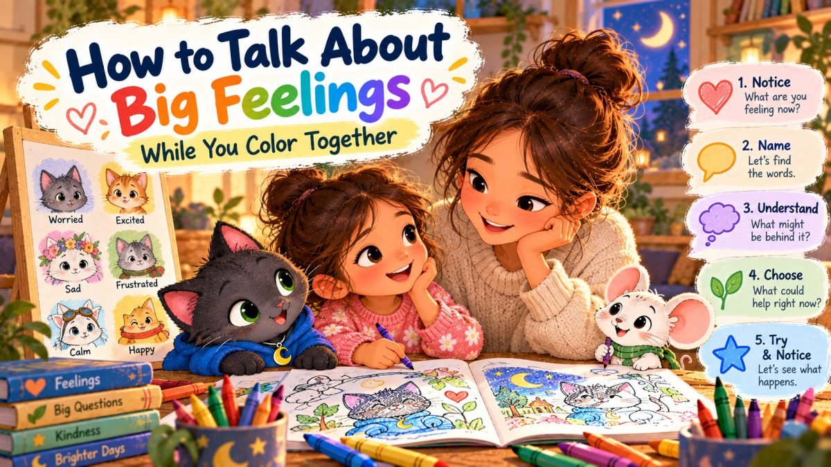 How to Talk About Big Feelings While You Color Together
