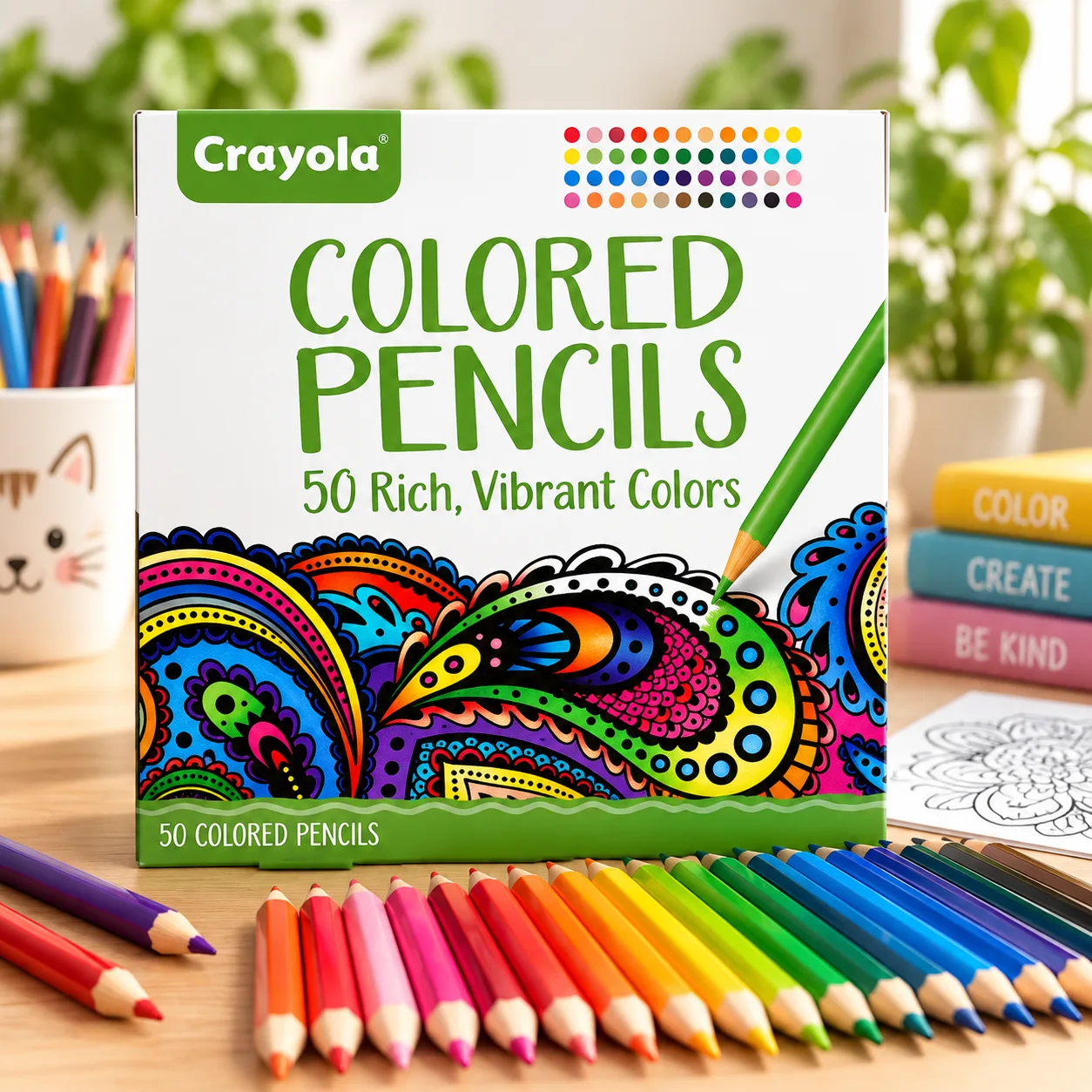 Crayola Colored Pencils, 50 Count